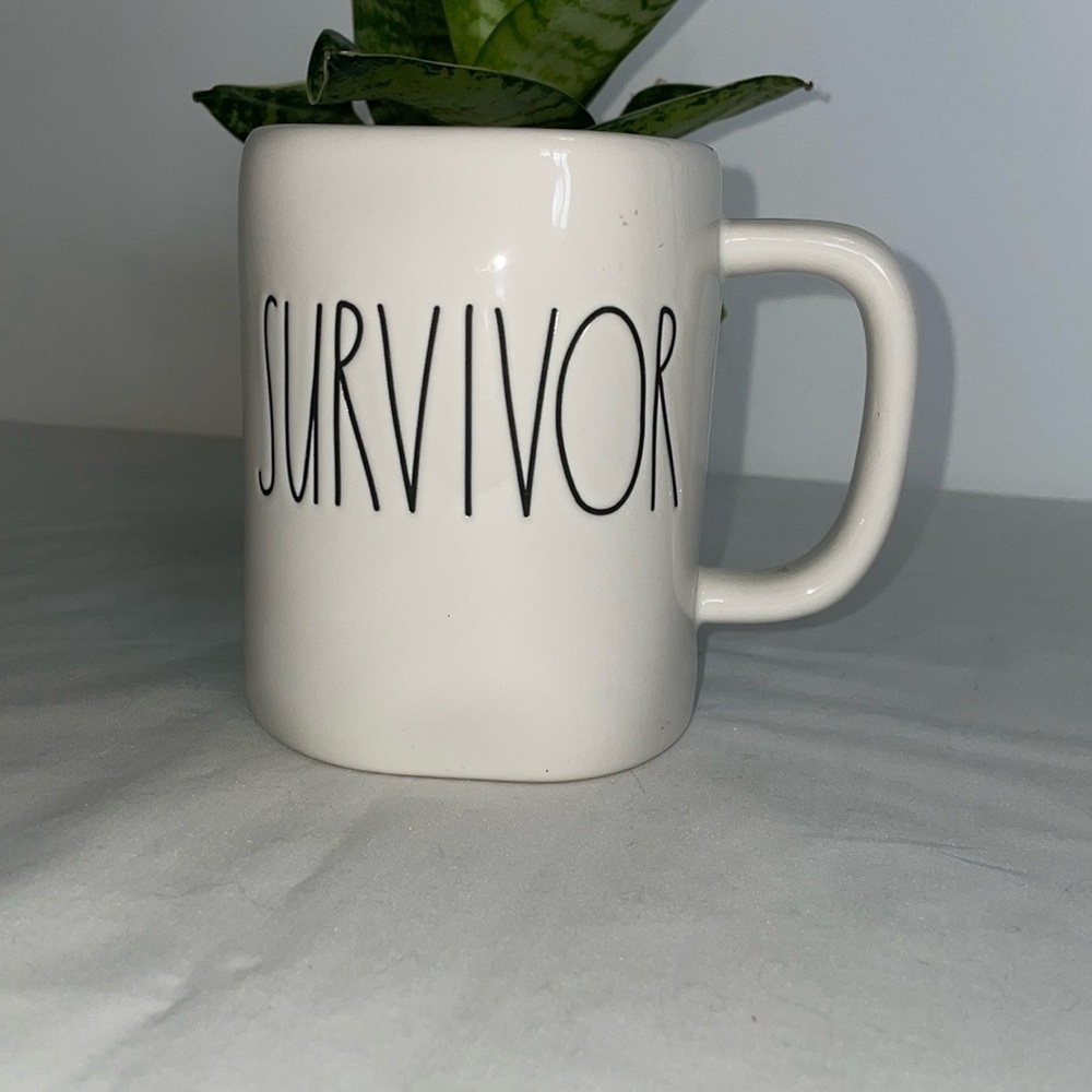 Rae Dunn Survivor Mug - White